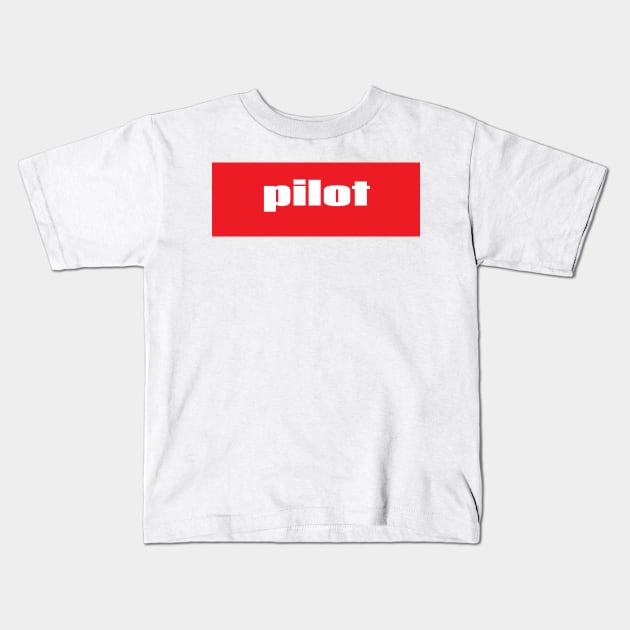 Pilot Kids T-Shirt by ProjectX23Red